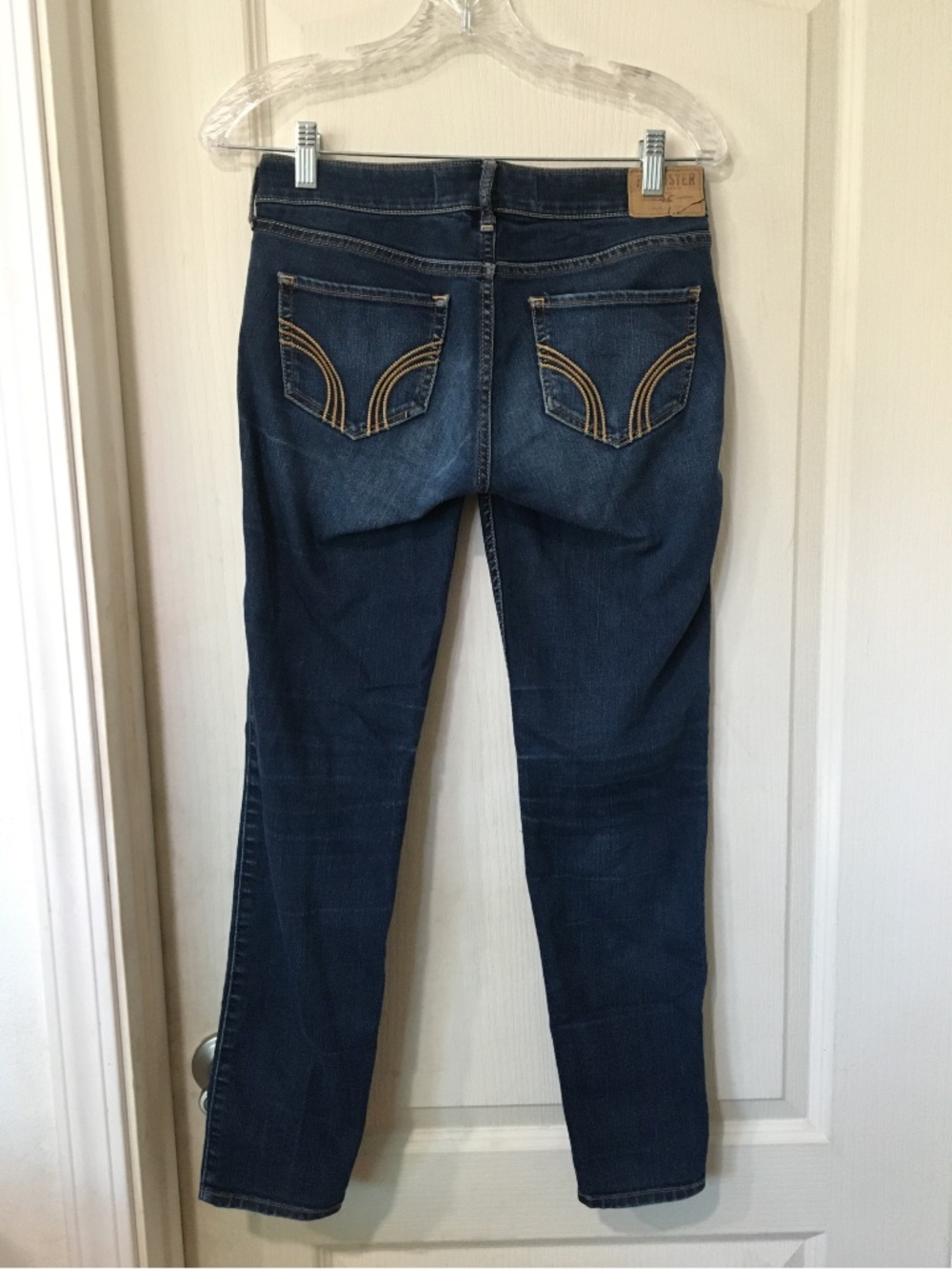 Hollister Super Skinny Low Rise Dark Wash Jeans